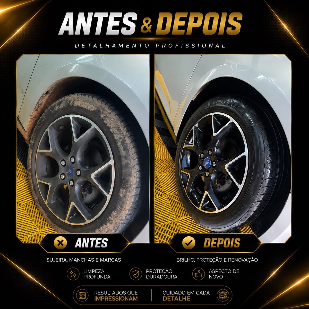Antes e Depois - Ford Focus
